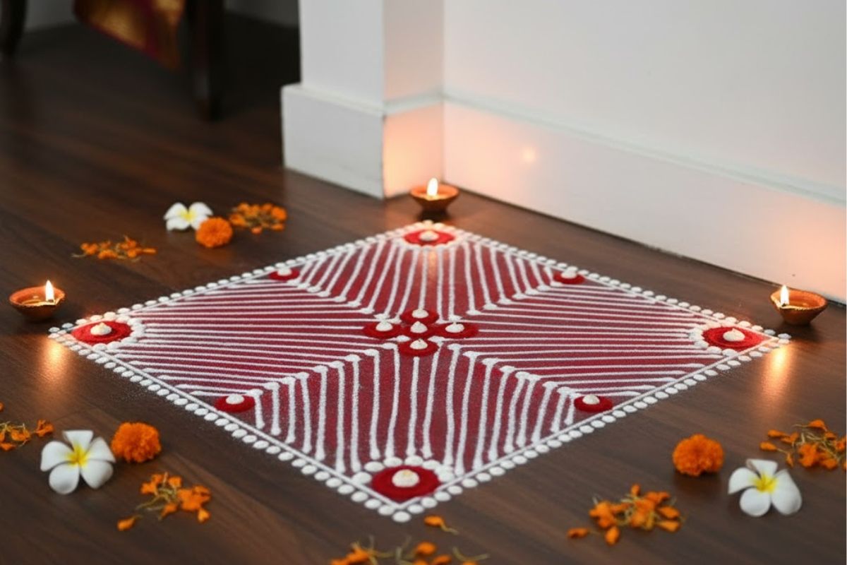 Simple रंगोली डिज़ाइन फॉर दिवाली: दिवाली पर बनाएं ये सिंपल रंगोली डिज़ाइन, रंगों से खिल उठेगा घर का हर कोना 9 सरल रंगोली डिज़ाइन