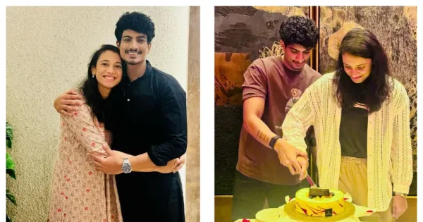 संगीतकार पलाश मुछाल ने क्रिकेटर स्मृति मंधाना के बारे में कहा- ''वह जल्द ही इंदौर की बहू बनेंगी.'' 

