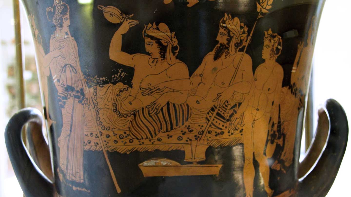 Ancient Greeks mixed wine with water in this vessel.