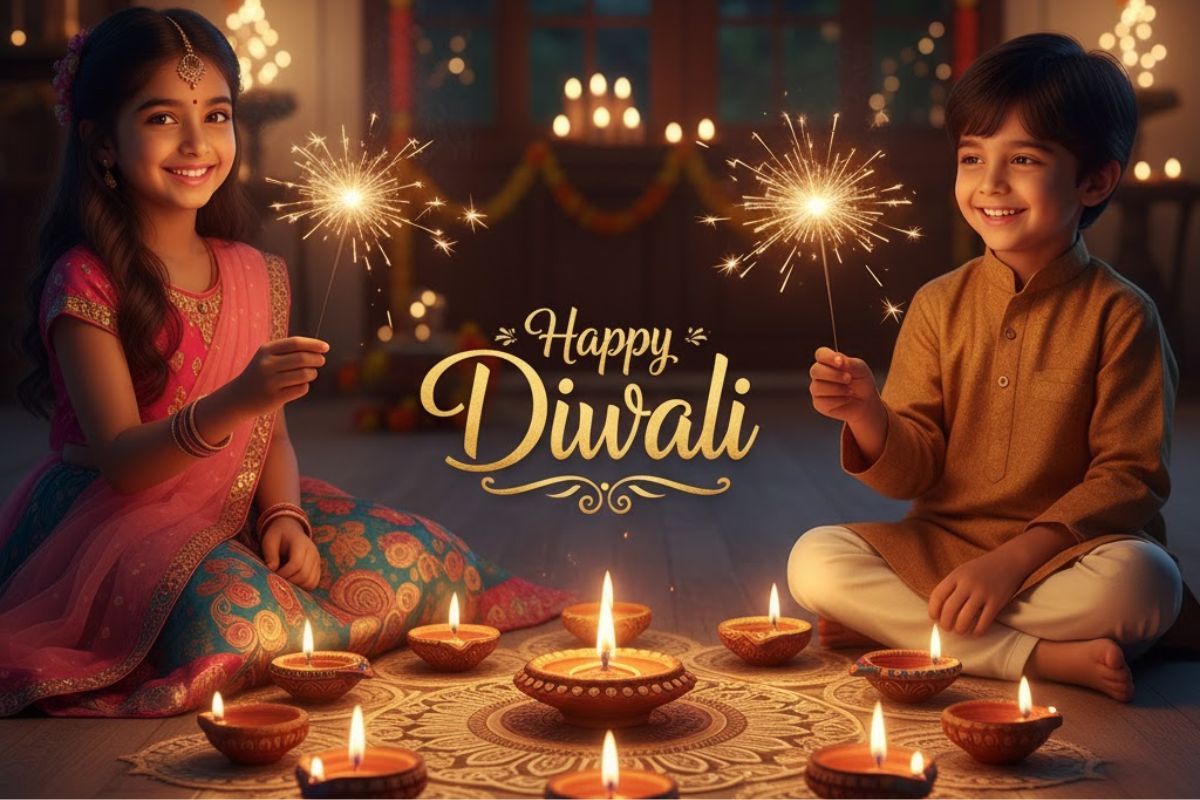 हैप्पी दिवाली 2025 शुभकामनाएं, चित्र, स्थिति: इस दिवाली, इन विशेष शुभकामनाओं के साथ अपने प्रियजनों को प्यार और आशीर्वाद दें।

