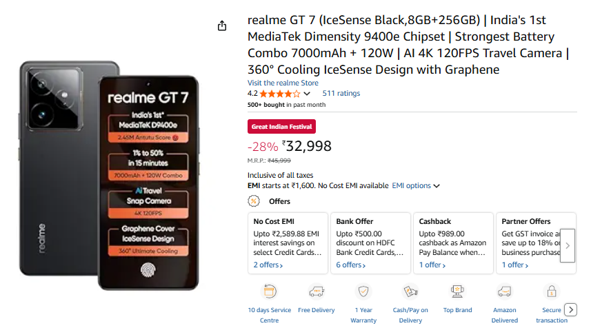 S24 Ultra से लेकर Oneplus 13R तक, Amazon सेल खत्म होने से पहले इन डील्स को हासिल कर लें, इतनी सस्ती कीमत आपको दोबारा नहीं मिलेगी। छवि 254