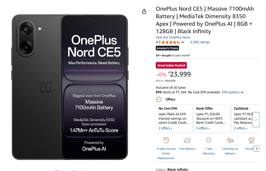 S24 Ultra से लेकर Oneplus 13R तक, Amazon सेल खत्म होने से पहले इन डील्स को हासिल कर लें, इतनी सस्ती कीमत आपको दोबारा नहीं मिलेगी। छवि 256