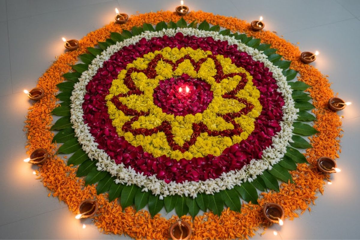 गोवर्धन पूजा रंगोली डिजाइन: इस गोवर्धन पूजा ट्राई करें एआई से बनी अनोखी रंगोली डिजाइन, आपकी सजावट बढ़ जाएगी 15 सरल रंगोली