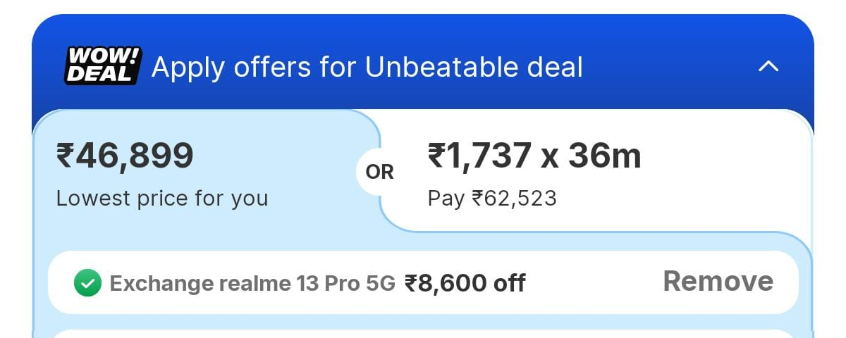 46,899 रुपये में आपका हो जाएगा Iphone 16, फ्लिपकार्ट सेल खत्म होने से पहले उठाएं एक्सचेंज ऑफर का फायदा छवि 272