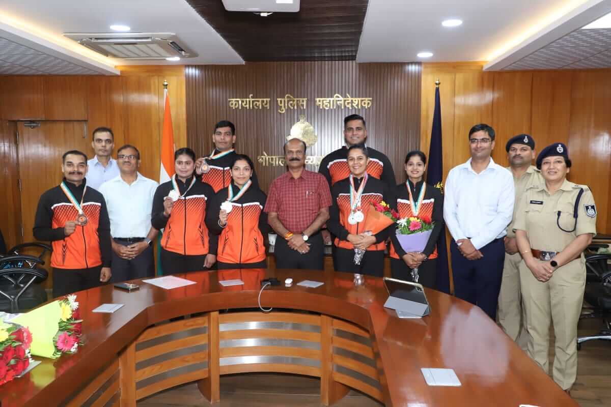 अखिल भारतीय पुलिस खेल प्रतियोगिता 2025 डीजीपी ने की मध्य प्रदेश पुलिस से मुलाकात