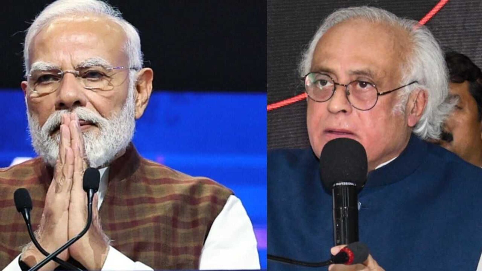 Prime Minister Narendra Modi and Congress leader Jairam Ramesh