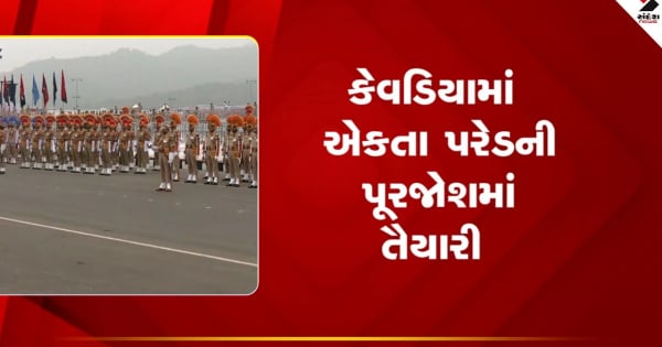 केवड़िया में एकता परेड की तैयारियां जोरों पर, 8 राज्य केवड़िया में एकता परेड की तैयारियां जोरों पर, 8 राज्य पुलिस समेत 16 टीमें ले रही हैं हिस्सा, देखें वीडियो
