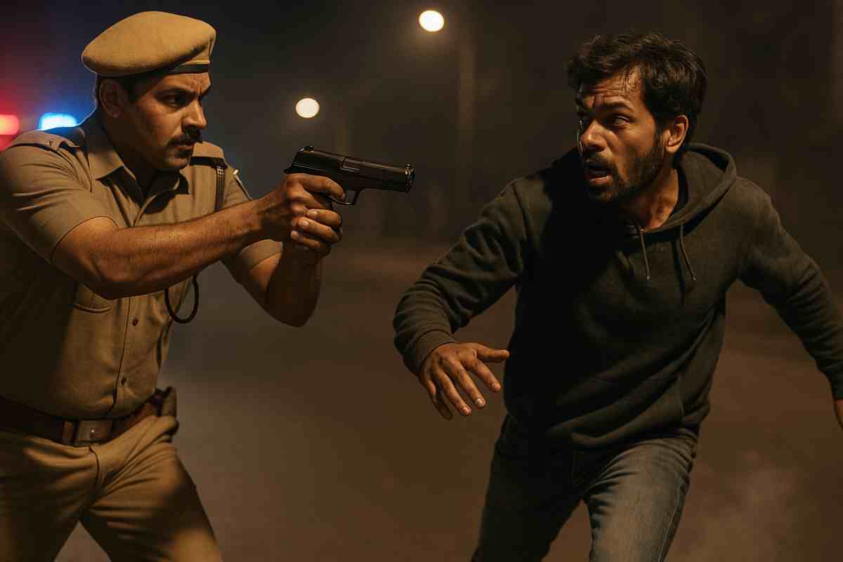 देखें वीडियो: पुलिस ने पैर में मारी गोली, लंगड़ाता नजर आया अपराधी, देखें वीडियो

