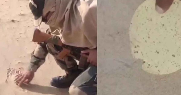वायरल वीडियो: बीकानेर में बीएसएफ जवान ने रेत में भुना पापड़!

